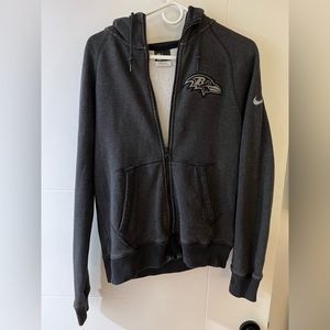 Ravens logo zip up Hoodie NIKE Team Apparel sweatshirt